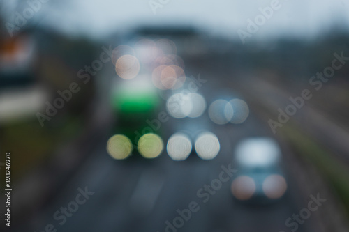 Bokeh Autobahnlichter