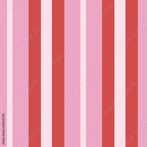 Preppy Red and Pink Vertical Striped Pattern