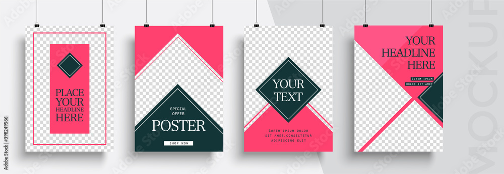 Modern poster template. Easy to adapt to brochure, annual report, magazine, poster, card, corporate presentation, portfolio, flyer, banner, website, app