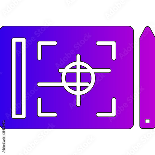 Graphic pen tablet icon vector