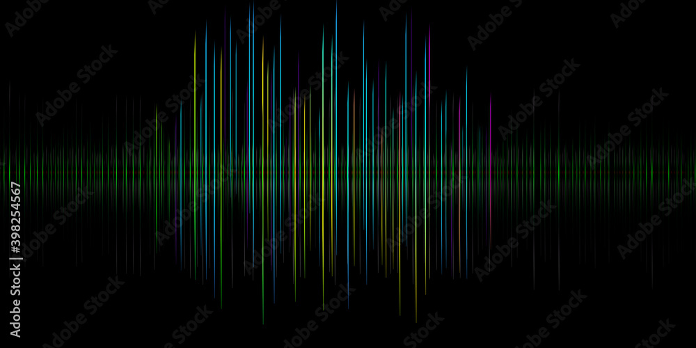 
Digital colorful abstract sound wave 