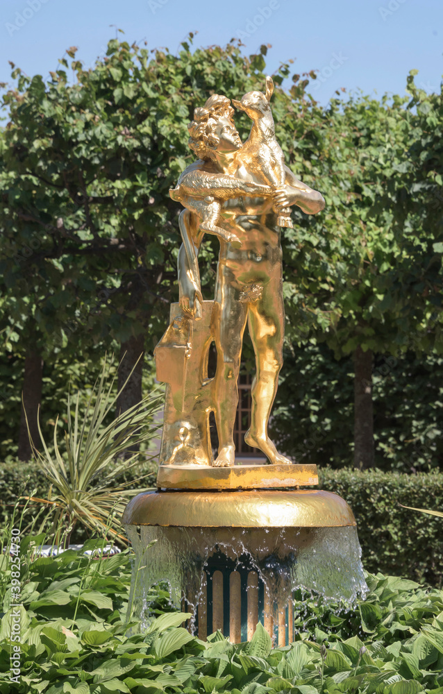 Fototapeta premium Faun with the kid