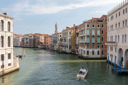 Panoramic view of Grand Canal  Canal Grande  from Rialto Bridge