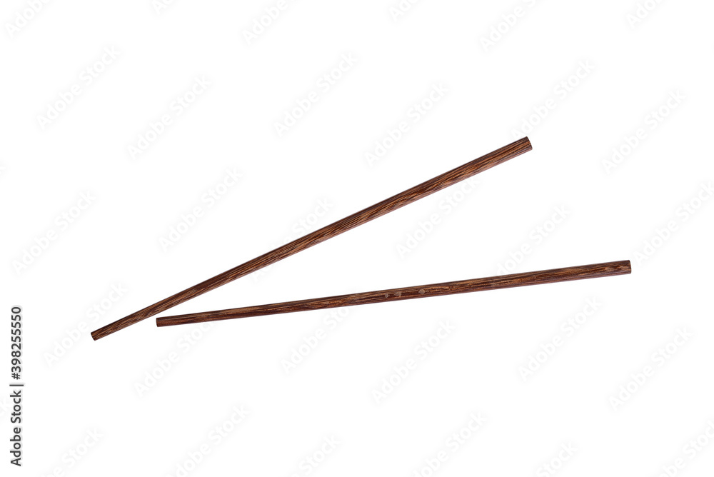 Close-Up Of Wooden Chopsticks Over isolated on White Background with clipping paths. Close-Up Of Wooden Chopsticks Over isolated on White Background with clipping paths.
