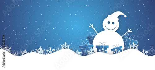 sfondo, pupazzo di neve, pupazzo, fiocchi di neve