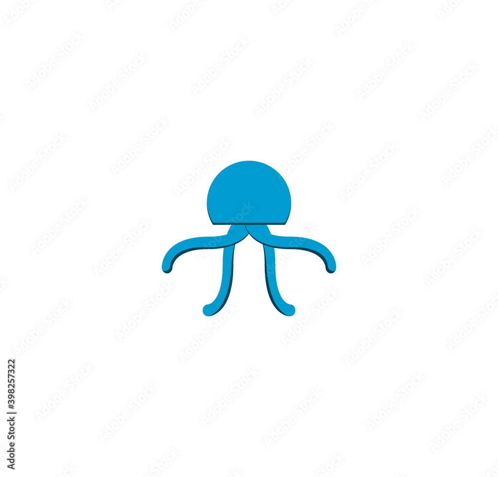 Obraz premium Octopus logo with modern and minimal style, Perfect for an octopus themed logo identity logo