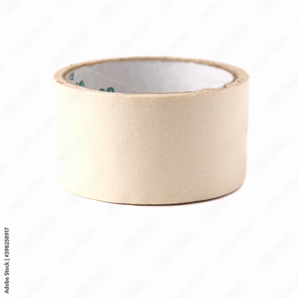 Roll of masking tape isolated on white background Roll of masking tape isolated on white background