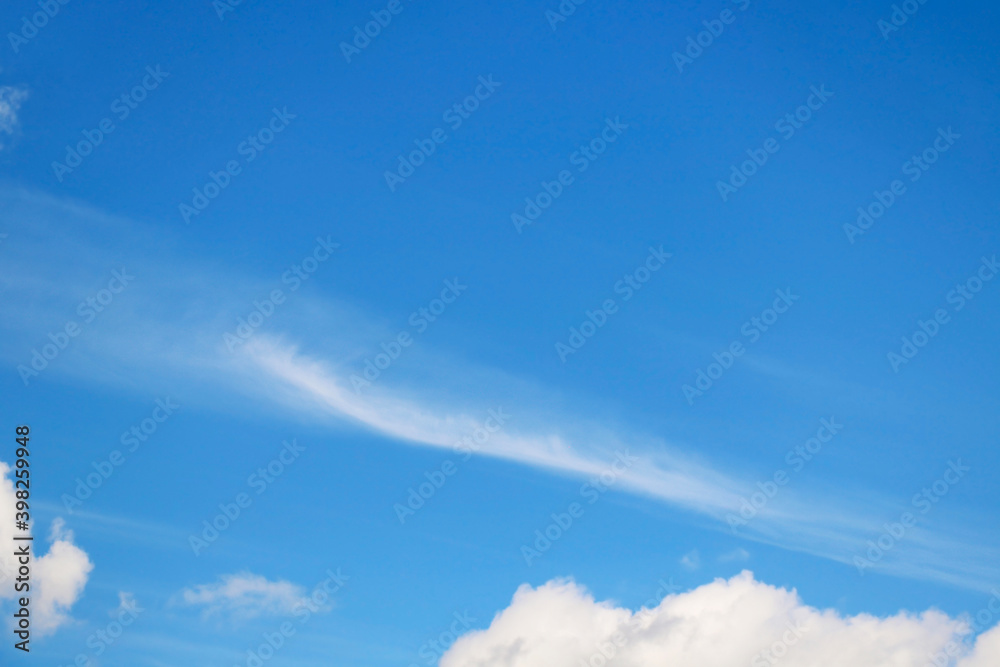 Clear and clean of blue sky and white clouds for nature background in the summer Clear and clean of blue sky and white clouds for nature background in the summer