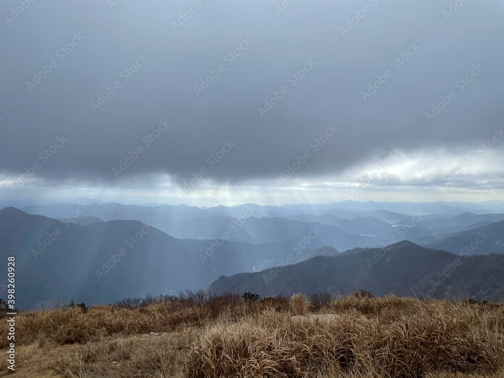 fog in the mountains