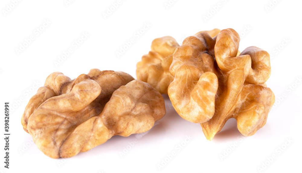 Group of tasty Wallnuts Isolated on White Background Group of tasty Wallnuts Isolated on White Background