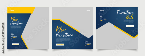 Furniture social media post templates 