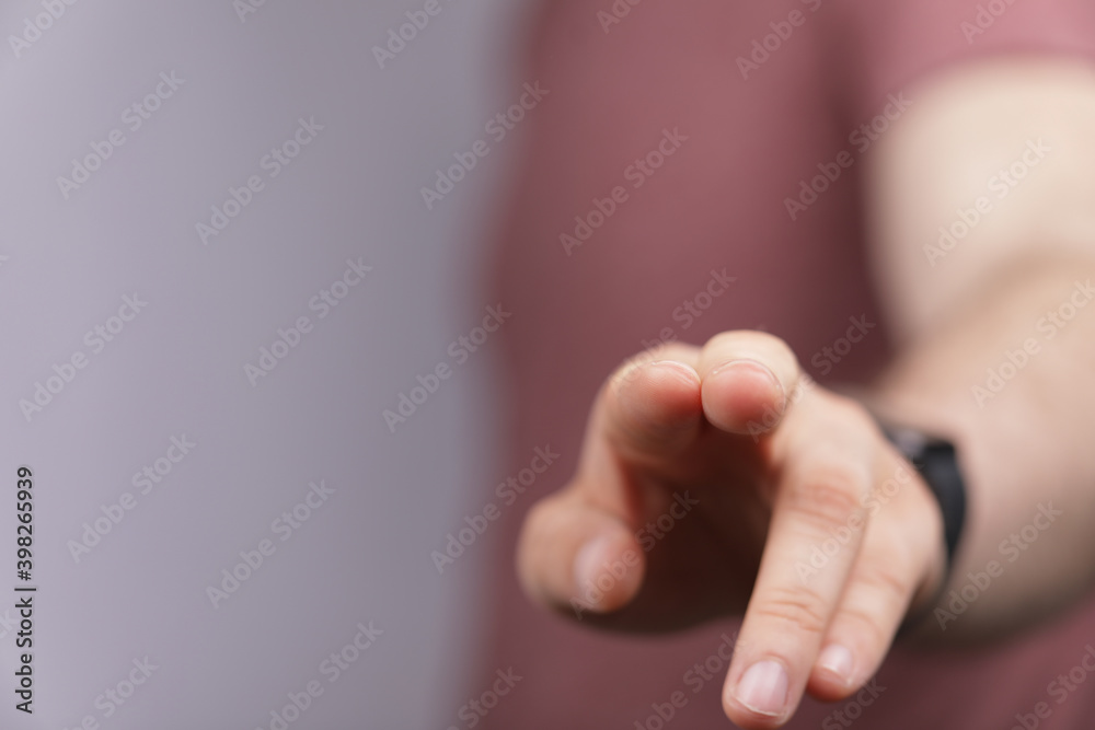 A man pressing button. Innovation technology internet business concept. Space for text. A man pressing button. Innovation technology internet business concept. Space for text.