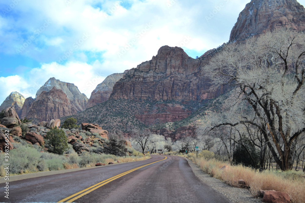 Road to the Angels Landing in Zion National Park, Utah