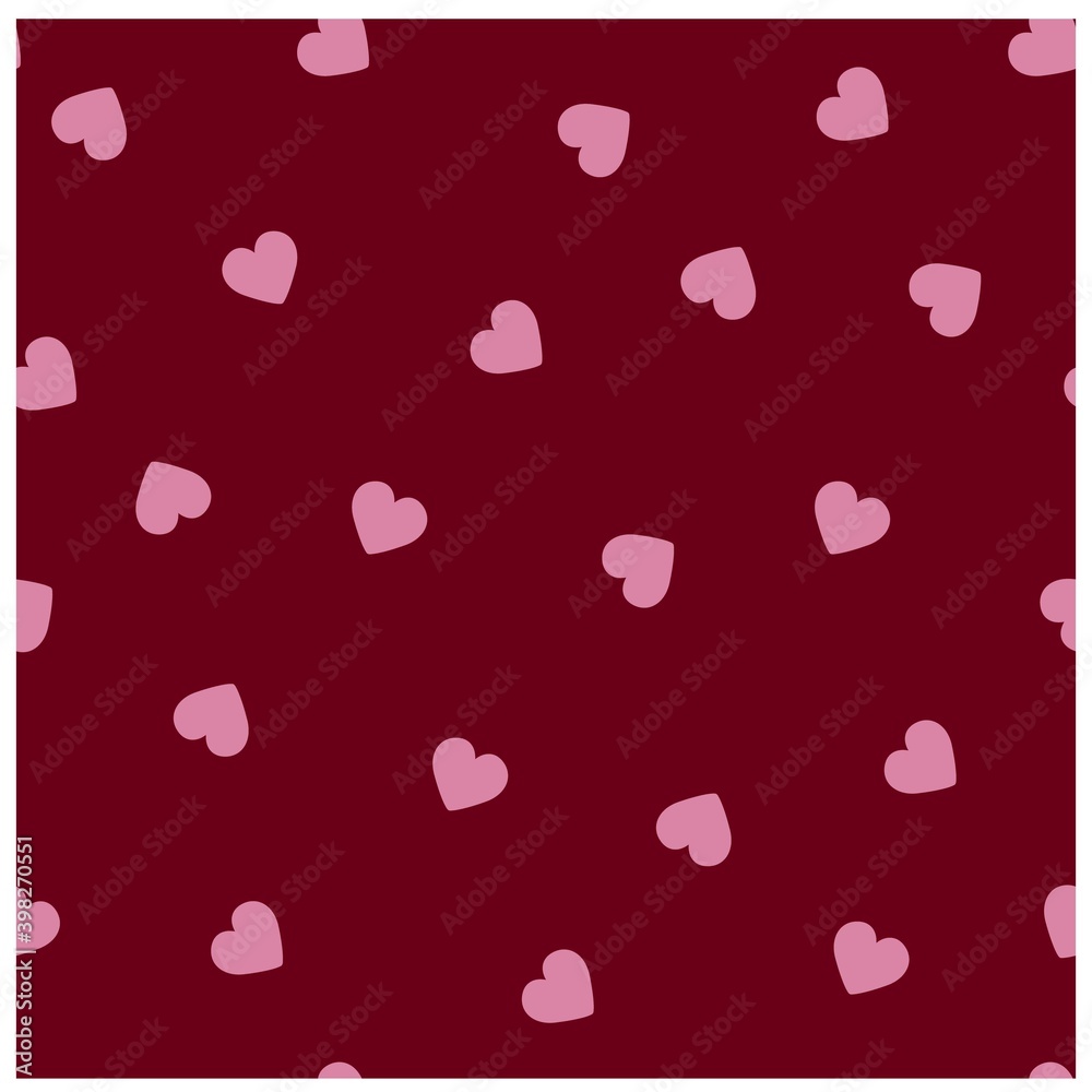 seamless pattern with Valentine's Day designs. pink hearts on bright wine background, soaring hearts.Romantic greeting card, invitation, poster design templates. seamless pattern with Valentine's Day designs. pink hearts on bright wine background, soaring hearts.Romantic greeting card, invitation, poster design templates.