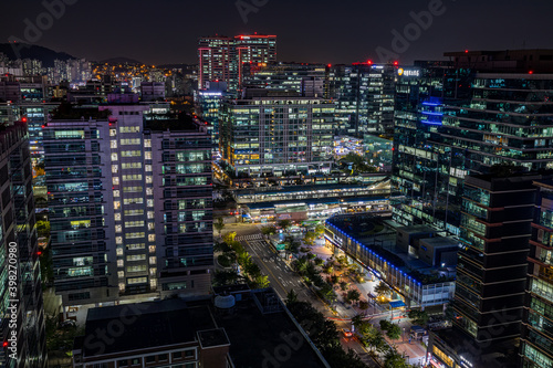 the night view of Seoul, Seoul IT Center