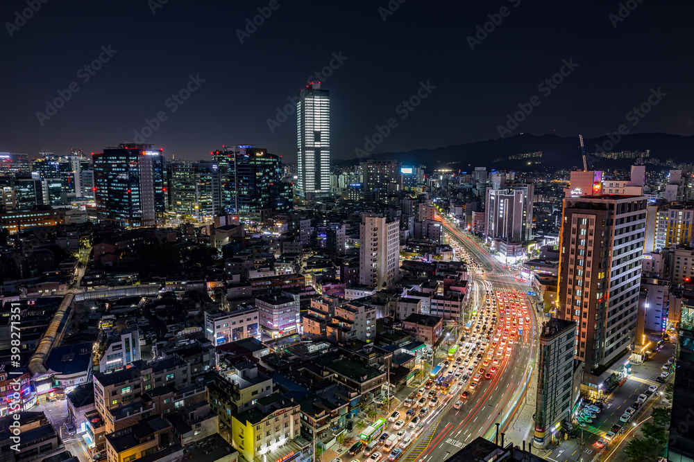 Naklejka premium light column