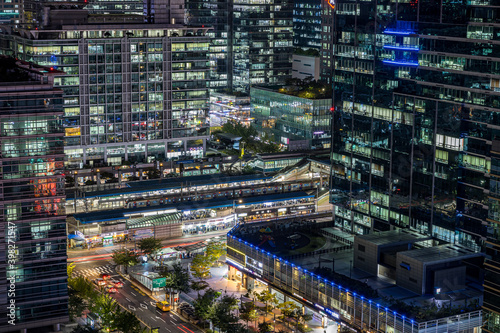 the night view of Seoul, Seoul IT Center, Seoul Metro