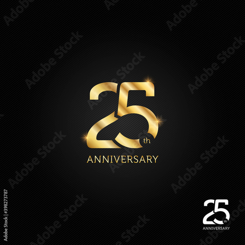 25 years anniversary logo, icon and symbol vector illustration