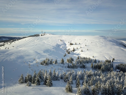 Wintertime Germany  Europe Feldberg near Freiburg Breisgau Schwarzwald