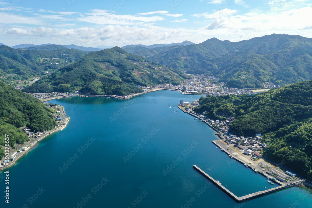 愛媛県西予市　三瓶湾の風景