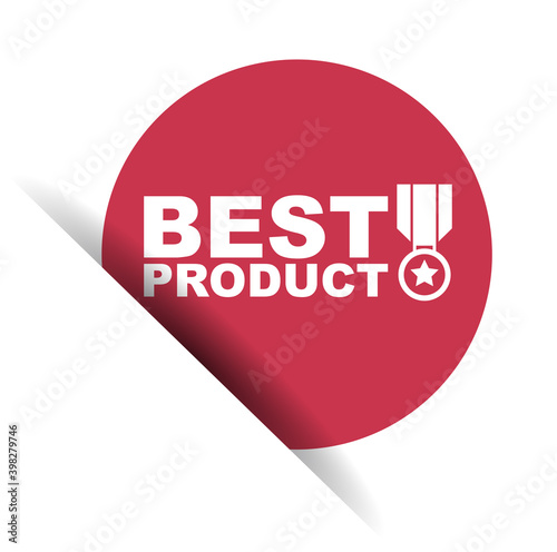 red vector illustration banner best product