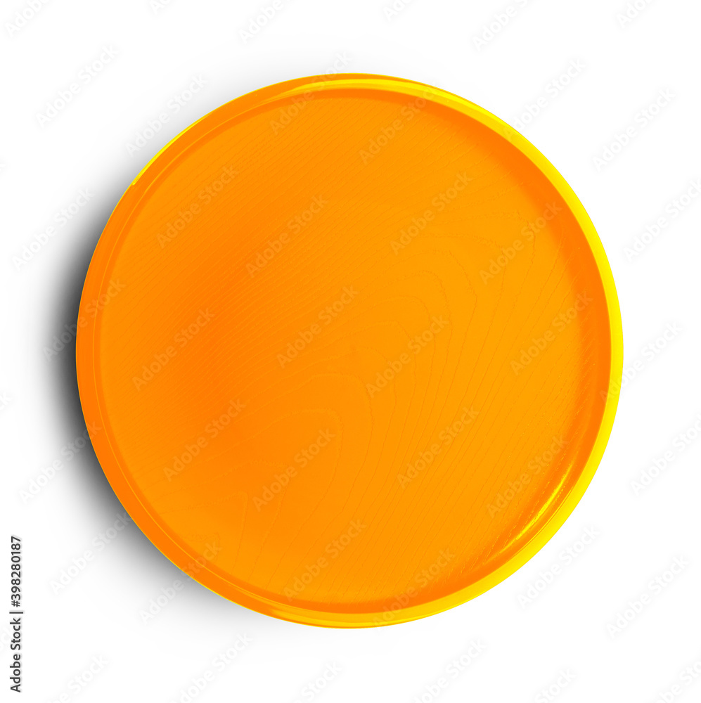 empty plate on white background.