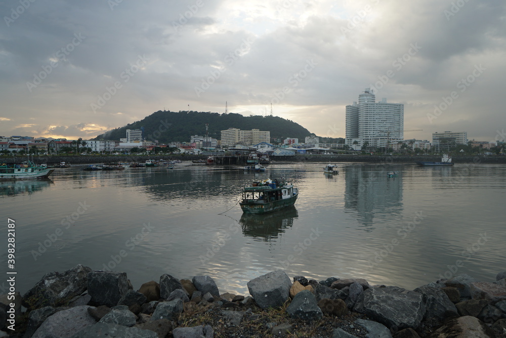 Naklejka premium panama, panama city, latinamerica