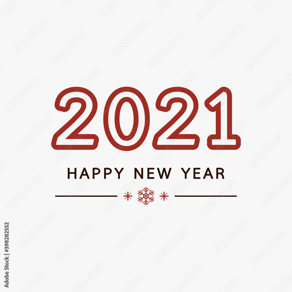 Happy new year poster. 2021 Happy new year script text hand lettering. Design template Celebration typography poster. Happy new year poster. 2021 Happy new year script text hand lettering. Design template Celebration typography poster.