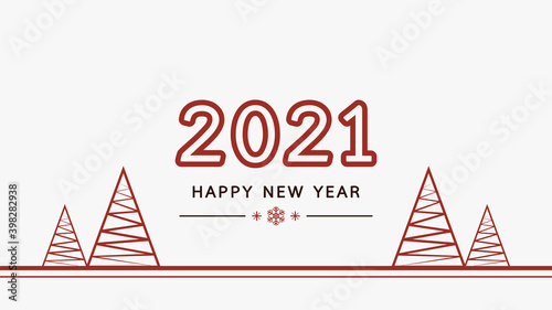 Christmas tree vector. Christmas tree tag. symbol. free space for text. Christmas post card.