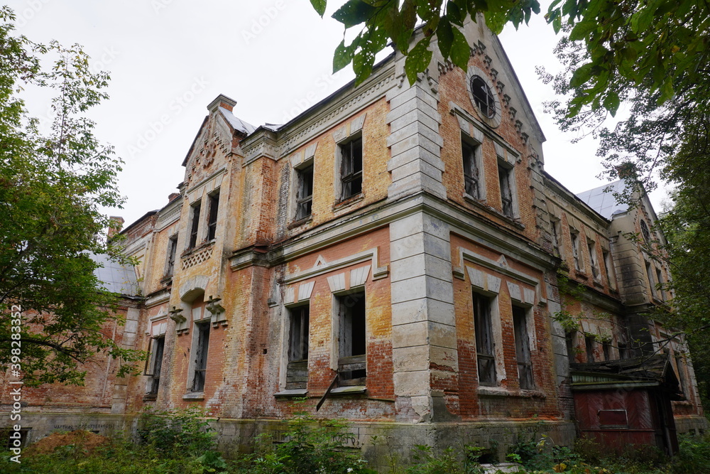 Old abandoned building in Tula region