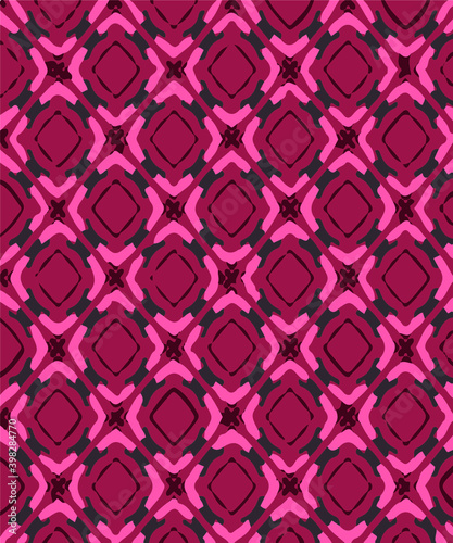 rhomboid geometric pattern with pink tones