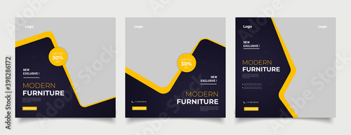 Furniture social media post templates