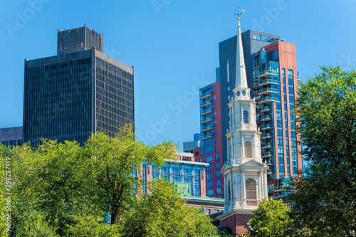 Boston's Common's Eastend Skyline view photo