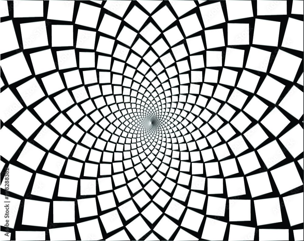 Obraz premium Dotted, dots, speckles abstract concentric circle. Spiral, swirl, twirl element.Circular and radial lines volute, helix.Segmented circle with rotation.Radiating arc lines.Cochlea