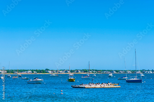 Boats in Hyannis Port Harbor