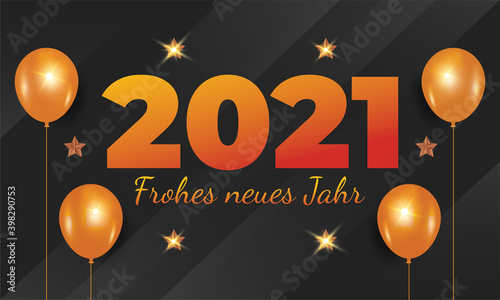 2021 Frohes neues Jahr, Germany, german happy new year 2021