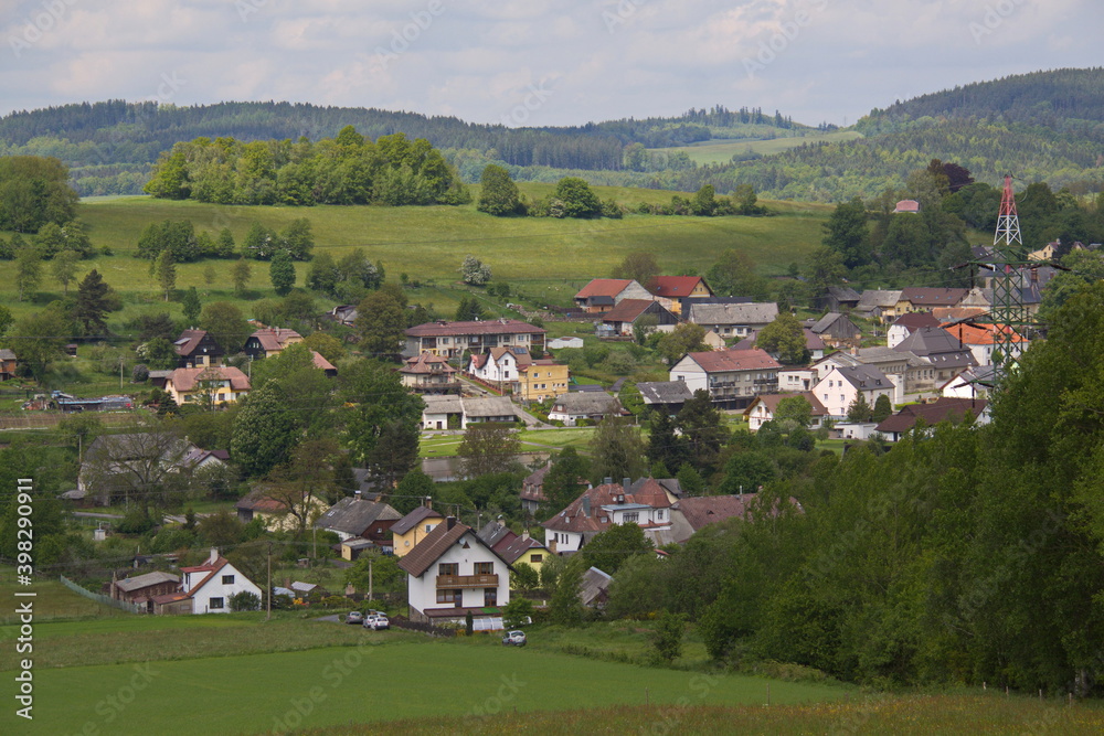 Village Desenice in Bohemian Forest in Czech republic,Europe
