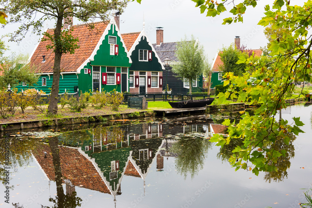 Zaanse Schans. The Zaanse Schans is a typically Dutch small village in ...