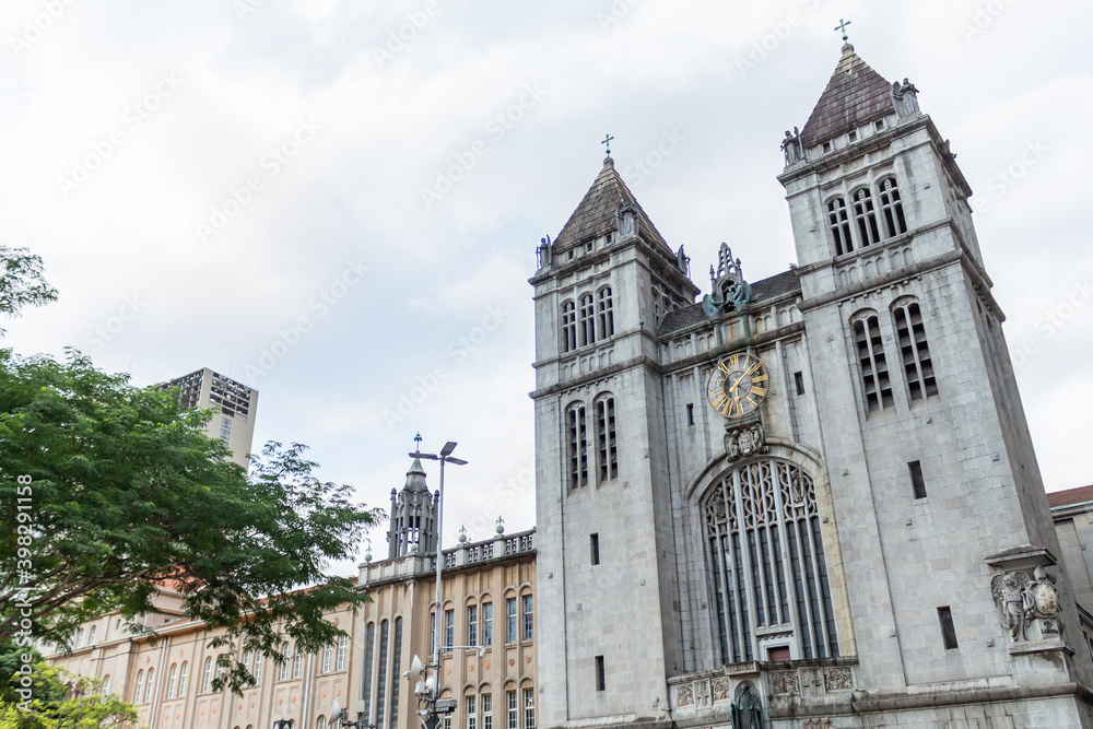 Mosteiro São Bento, histórico local da cidade de São Paulo, Brasil