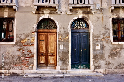 old wooden door in venice © Dominika