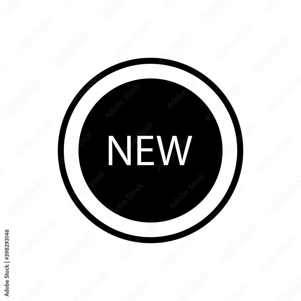 Retail icon : new label icon vector Retail icon : new label icon vector