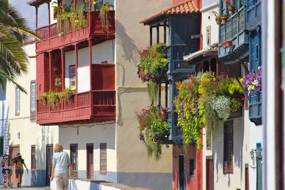 Balcones de la Avenida Marítima, Santa Cruz de la Palma, Canarias