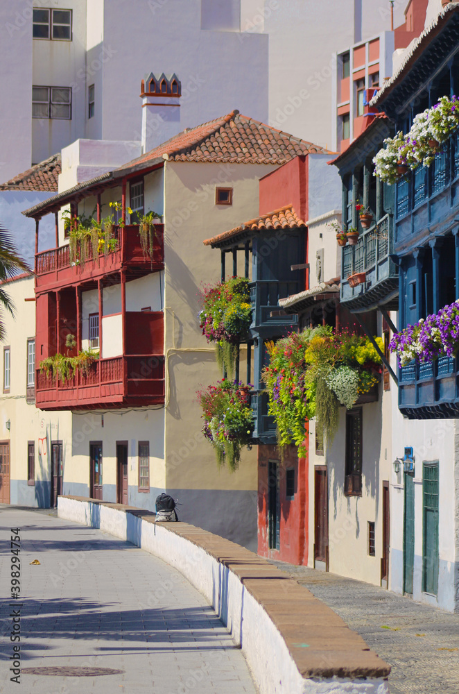 Balcones de la Avenida Marítima, Santa Cruz de la Palma, Canarias