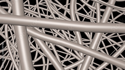 Canvas Print Fibers extreme close up magnification