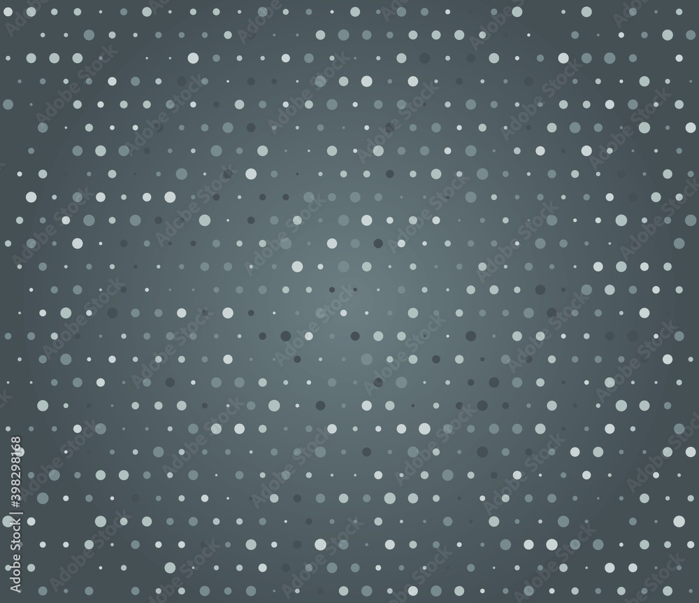 Black metal texture steel background. Perforated sheet metal. Vector illustration