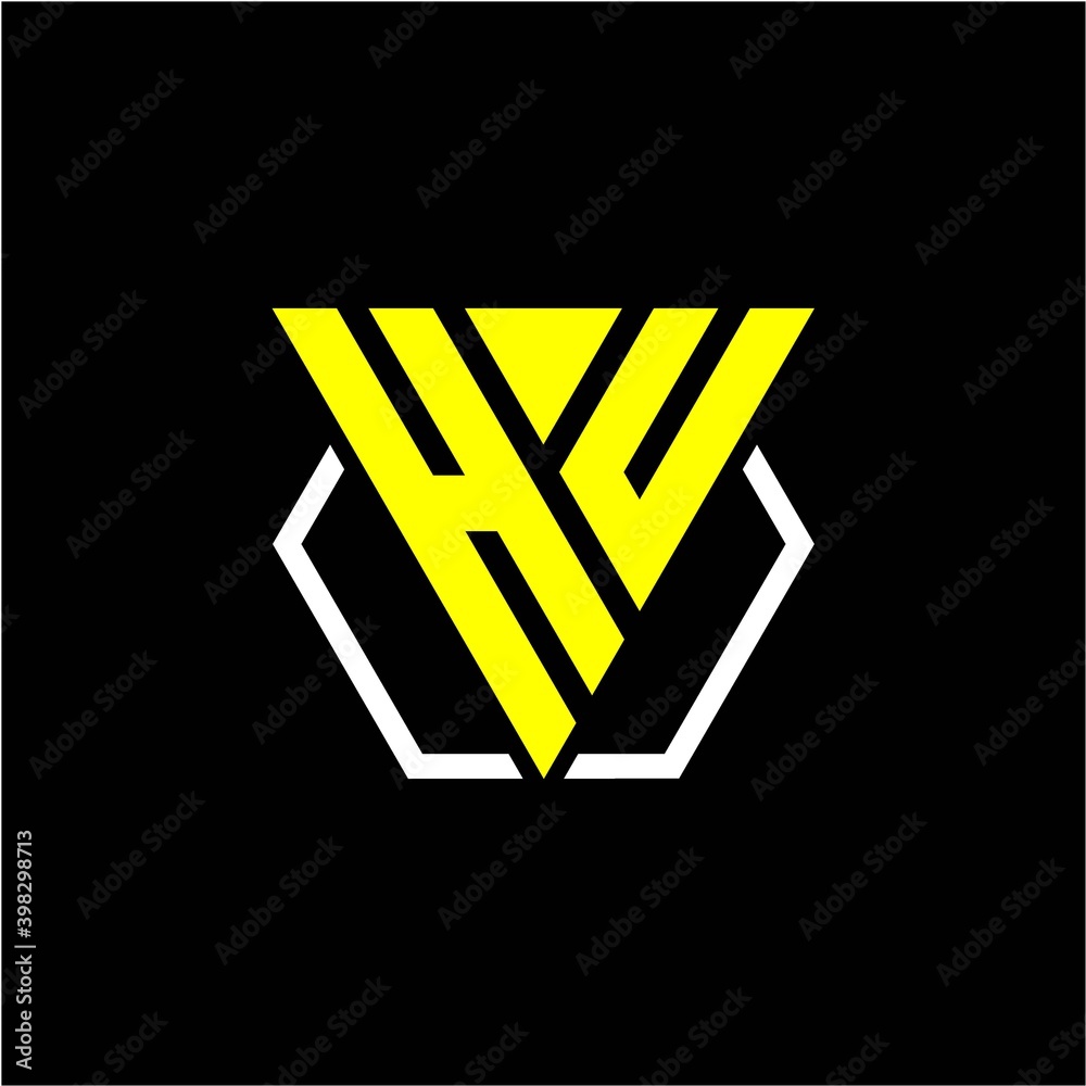 initials triangle H U has a simple modern minimalist design with cup decoration initials triangle H U has a simple modern minimalist design with cup decoration