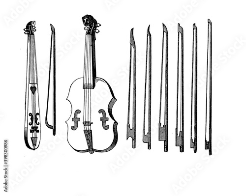 Photography Ancient fiddlers with several fiddlesticks