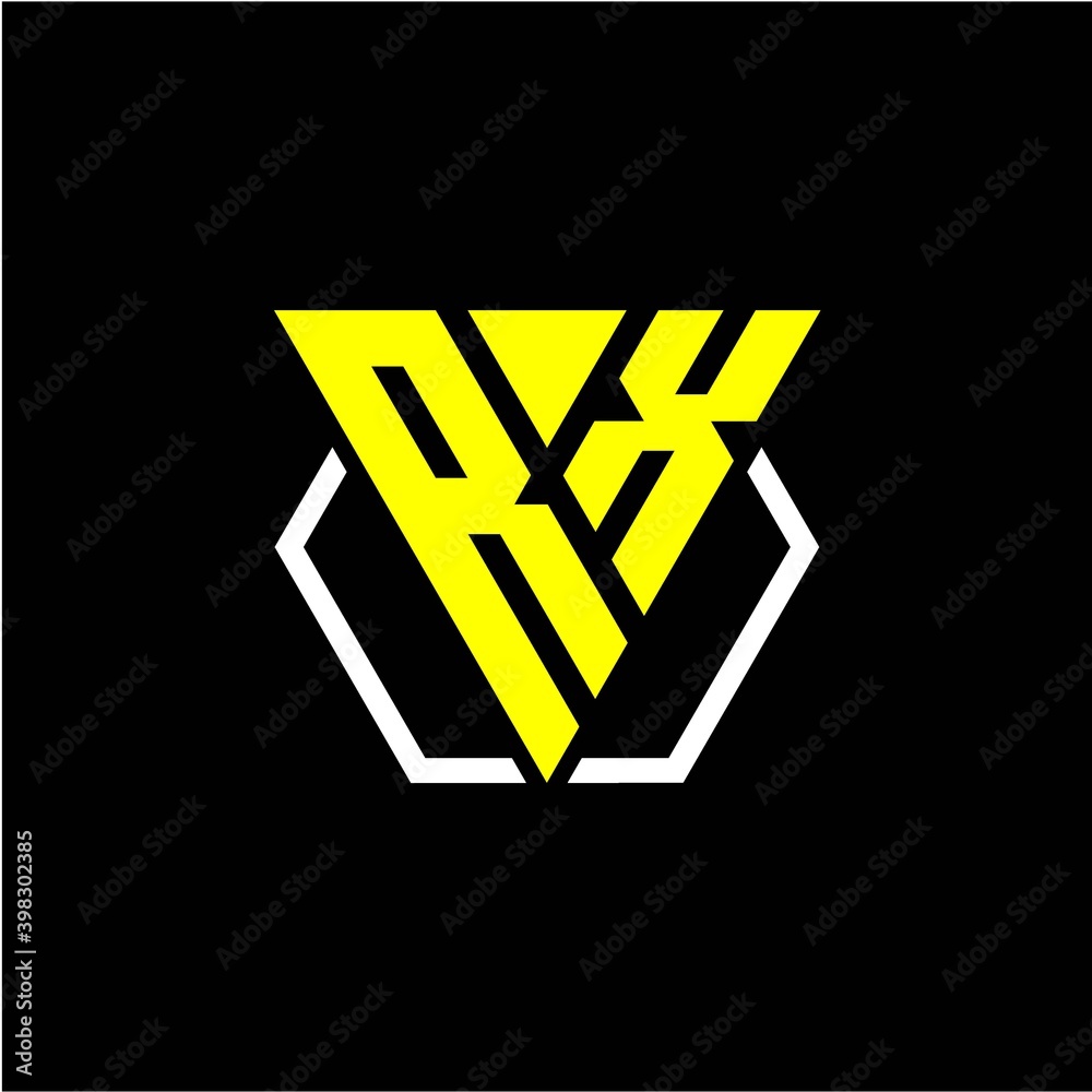 initials triangle R X has a simple modern minimalist design with cup decoration initials triangle R X has a simple modern minimalist design with cup decoration