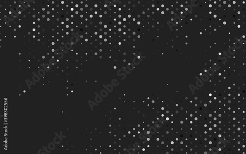 Light Silver, Gray vector background with bubbles. Illustration with set of shining colorful abstract circles. Pattern of water, rain drops. © Dmitry