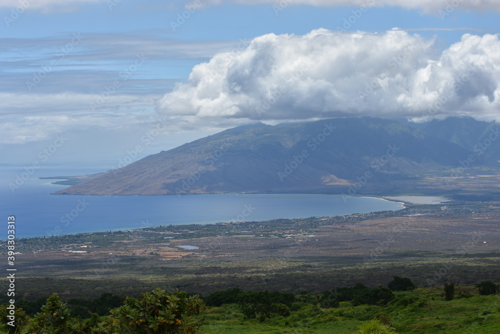Valley seen from the mountains of Maui, Hawaii Valley seen from the mountains of Maui, Hawaii